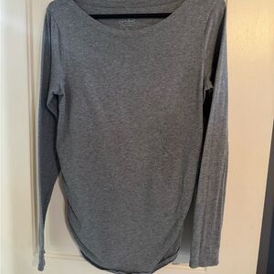 Isabel Maternity Gray Long Sleeve Women's Top - size M